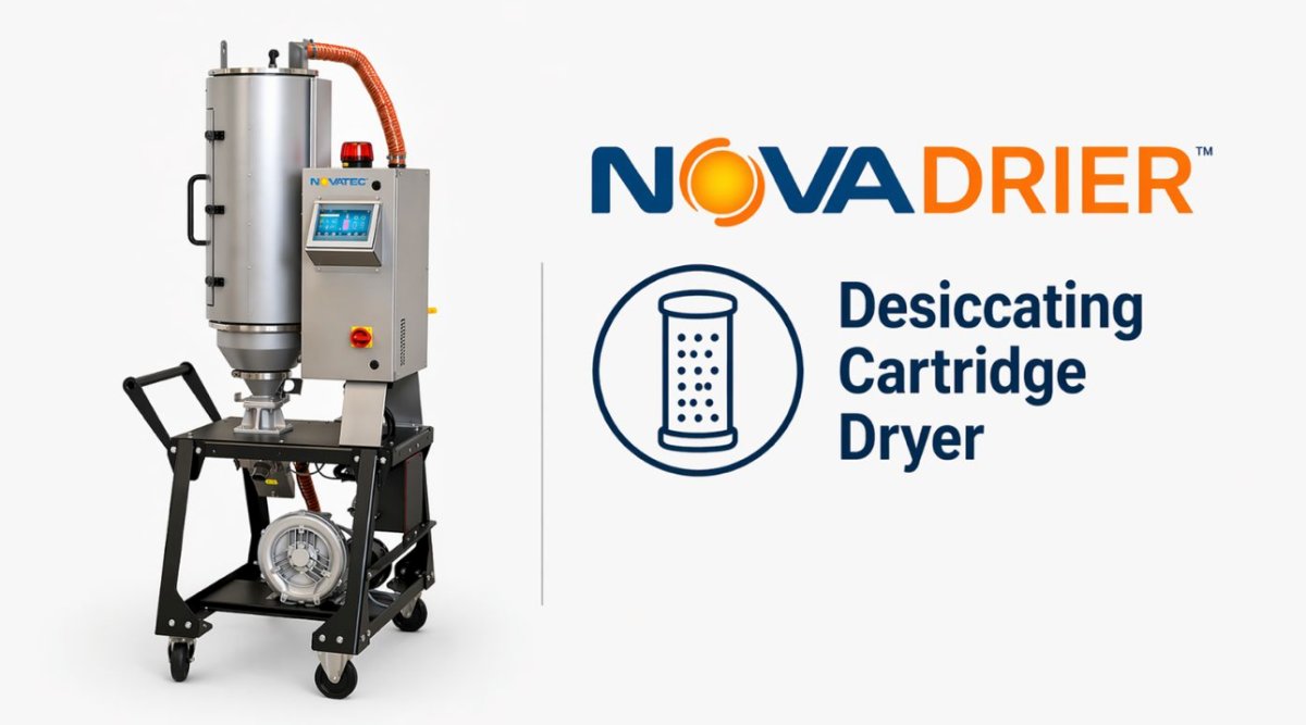 The NovaDrier desiccating cartridge dryer