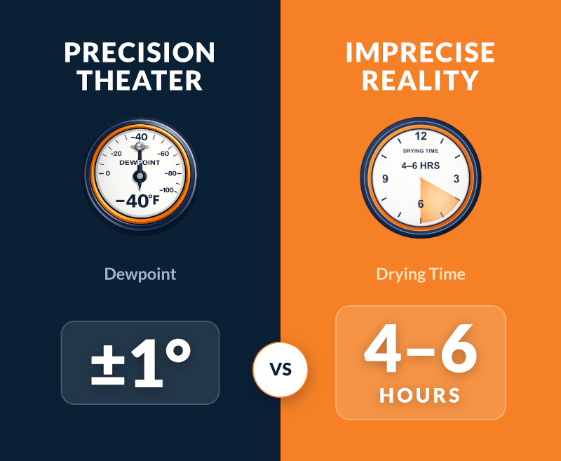 Dewpoint spec comparison.